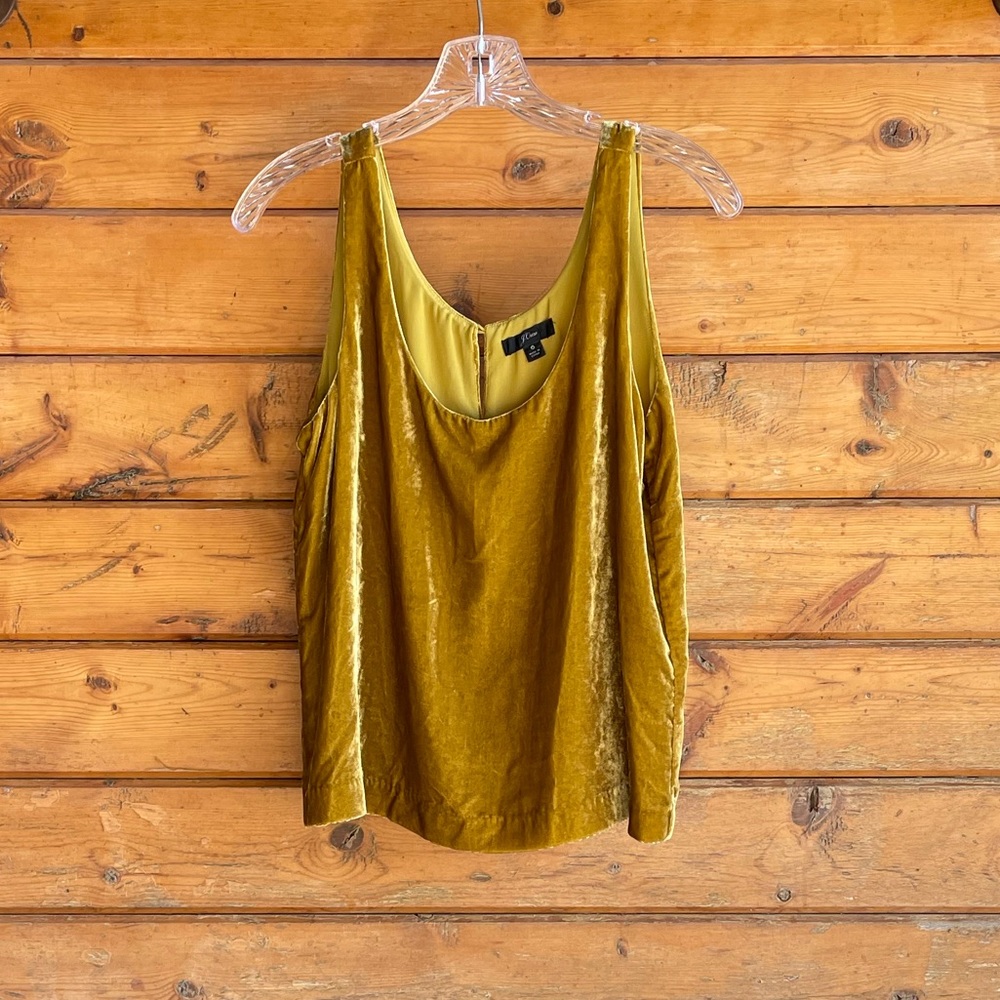 J. Crew Velvet tank top